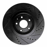 R1 Concepts 16-25 Mazda 6 Front Left Drilled & Slotted Black Brake Rotor by R1 Concepts RNC-633-80078L