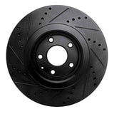 R1 Concepts 16-25 Mazda CX-5 Front Right Drilled & Slotted Black Brake Rotor by R1 Concepts RNC-633-80078R