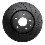 R1 Concepts 16-25 Mazda CX-5 Front Right Drilled & Slotted Black Brake Rotor by R1 Concepts RNC-633-80078R