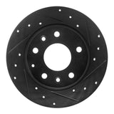 R1 Concepts 14-25 Mazda 3 Rear Right Drilled & Slotted Black Brake Rotor by R1 Concepts RNC-633-80079R