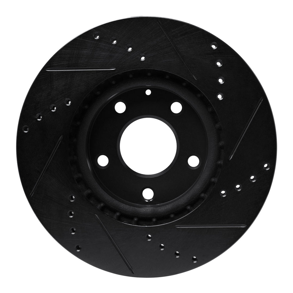 R1 Concepts 13-19 Mazda 6 Front Left Drilled & Slotted Black Brake ...