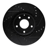 R1 Concepts 13-19 Mazda 6 Front Left Drilled & Slotted Black Brake Rotor by R1 Concepts RNC-633-80080L