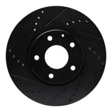 R1 Concepts 13-19 Mazda 6 Front Left Drilled & Slotted Black Brake Rotor by R1 Concepts RNC-633-80080L