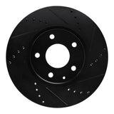 R1 Concepts 13-19 Mazda 6 Front Right Drilled & Slotted Black Brake Rotor by R1 Concepts RNC-633-80080R