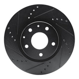 R1 Concepts 19-25 Mazda CX-30 Front Left Drilled & Slotted Black Brake Rotor by R1 Concepts RNC-633-80081L