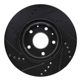 R1 Concepts 19-25 Mazda CX-30 Front Right Drilled & Slotted Black Brake Rotor by R1 Concepts RNC-633-80081R
