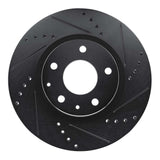 R1 Concepts 19-25 Mazda CX-30 Front Right Drilled & Slotted Black Brake Rotor by R1 Concepts RNC-633-80081R