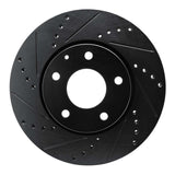 R1 Concepts 19-25 Mazda 3 Front Left Drilled & Slotted Black Brake Rotor by R1 Concepts RNC-633-80082L