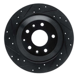 R1 Concepts 13-25 Mazda CX-5 Rear Left Drilled & Slotted Black Brake Rotor by R1 Concepts RNC-633-80083L