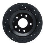 R1 Concepts 13-25 Mazda CX-30 Rear Right Drilled & Slotted Black Brake Rotor by R1 Concepts RNC-633-80083R