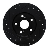 R1 Concepts 11-16 Scion TC Rear Right Drilled & Slotted Black Brake Rotor by R1 Concepts RNC-633-91000R