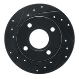 R1 Concepts 96-04 Ford Fiesta (Mexico) Front Left Drilled & Slotted Black Brake Rotor by R1 Concepts RNC-633-92004L