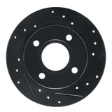 R1 Concepts 96-04 Ford Fiesta (Mexico) Front Right Drilled & Slotted Black Brake Rotor by R1 Concepts RNC-633-92004R