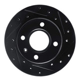 R1 Concepts 96-15 Ford Fiesta (Mexico) Front Right Drilled & Slotted Black Brake Rotor by R1 Concepts RNC-633-92005R