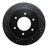 R1 Concepts 15-17 Mitsubishi Montero Limited (Mexico) Rear Left Drilled & Slotted Black Brake Rotor by R1 Concepts RNC-633-92006L