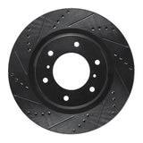 R1 Concepts 08-17 Mitsubishi Montero Limited (Mexico) Front Left Drilled & Slotted Black Brake Rotor by R1 Concepts RNC-633-92007L