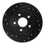 R1 Concepts 08-12 Renault TRAFIC (Mexico) Rear Left Drilled & Slotted Black Brake Rotor by R1 Concepts RNC-633-92014L