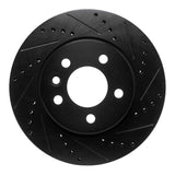 R1 Concepts 10-17 Volkswagen AMAROK (Mexico) Front Right Drilled & Slotted Black Brake Rotor by R1 Concepts RNC-633-92019R
