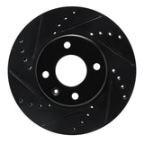 R1 Concepts 12-17 Chevrolet SONIC (Mexico) Front Left Drilled & Slotted Black Brake Rotor by R1 Concepts RNC-633-92022L