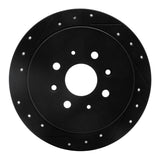 R1 Concepts 03-07 Peugeot 307 (Mexico) Rear Left Drilled & Slotted Black Brake Rotor by R1 Concepts RNC-633-92029L