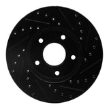 R1 Concepts 02-07 Nissan X-Trail (Mexico) Front Left Drilled & Slotted Black Brake Rotor by R1 Concepts RNC-633-92033L