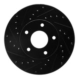 R1 Concepts 02-07 Nissan X-Trail (Mexico) Front Left Drilled & Slotted Black Brake Rotor by R1 Concepts RNC-633-92033L