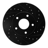R1 Concepts 02-07 Nissan X-Trail (Mexico) Front Right Drilled & Slotted Black Brake Rotor by R1 Concepts RNC-633-92033R