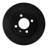 R1 Concepts 09-17 Volkswagen SAVEIRO (Mexico) Front Left Drilled & Slotted Black Brake Rotor by R1 Concepts RNC-633-92038L