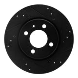 R1 Concepts 09-17 Volkswagen SAVEIRO (Mexico) Front Right Drilled & Slotted Black Brake Rotor by R1 Concepts RNC-633-92038R