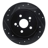 R1 Concepts 09-15 Toyota Corolla (Mexico) Rear Left Drilled & Slotted Black Brake Rotor by R1 Concepts RNC-633-92043L