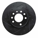 R1 Concepts 02-08 Chevrolet Meriva (Mexico) Front Left Drilled & Slotted Black Brake Rotor by R1 Concepts RNC-633-92045L
