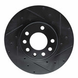 R1 Concepts 02-08 Chevrolet Meriva (Mexico) Front Right Drilled & Slotted Black Brake Rotor by R1 Concepts RNC-633-92045R