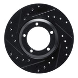 R1 Concepts 03-05 Dodge H100 (Mexico) Front Left Drilled & Slotted Black Brake Rotor by R1 Concepts RNC-633-92051L