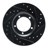 R1 Concepts 03-05 Dodge H100 (Mexico) Front Right Drilled & Slotted Black Brake Rotor by R1 Concepts RNC-633-92051R