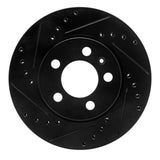 R1 Concepts 03-18 Volkswagen VENTO (Mexico) Front Left Drilled & Slotted Black Brake Rotor by R1 Concepts RNC-633-92058L