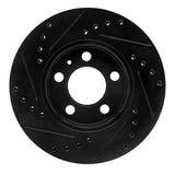 R1 Concepts 03-18 Volkswagen VENTO (Mexico) Front Right Drilled & Slotted Black Brake Rotor by R1 Concepts RNC-633-92058R
