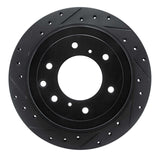 R1 Concepts 08-14 Mitsubishi Montero Limited (Mexico) Rear Left Drilled & Slotted Black Brake Rotor by R1 Concepts RNC-633-92060L