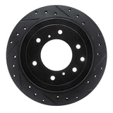 R1 Concepts 08-14 Mitsubishi Montero Limited (Mexico) Rear Right Drilled & Slotted Black Brake Rotor by R1 Concepts RNC-633-92060R