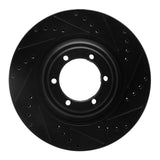 R1 Concepts 12-18 Chevrolet Colorado Front Right Drilled & Slotted Black Brake Rotor by R1 Concepts RNC-633-92064R