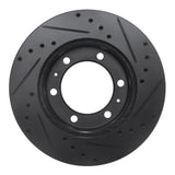 R1 Concepts 09-15 Toyota Hilux (Mexico) Front Left Drilled & Slotted Black Brake Rotor by R1 Concepts RNC-633-92069L