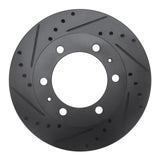 R1 Concepts 09-15 Toyota Hilux (Mexico) Front Left Drilled & Slotted Black Brake Rotor by R1 Concepts RNC-633-92069L