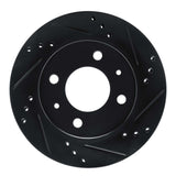 R1 Concepts 98-12 Dodge ATOS (Mexico) Front Right Drilled & Slotted Black Brake Rotor by R1 Concepts RNC-633-92073R