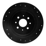 R1 Concepts 97-02 Peugeot 306 (Mexico) Rear Left Drilled & Slotted Black Brake Rotor by R1 Concepts RNC-633-92075L