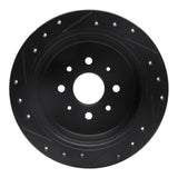 R1 Concepts 97-02 Peugeot 306 (Mexico) Rear Right Drilled & Slotted Black Brake Rotor by R1 Concepts RNC-633-92075R