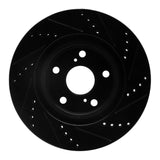 R1 Concepts 08-12 Renault TRAFIC (Mexico) Front Left Drilled & Slotted Black Brake Rotor