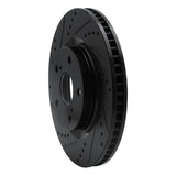 R1 Concepts 08-12 Renault TRAFIC (Mexico) Front Left Drilled & Slotted Black Brake Rotor