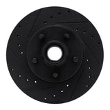 R1 Concepts 06-12 Ford Ranger (Mexico) Front Left Drilled & Slotted Black Brake Rotor by R1 Concepts RNC-633-92086L