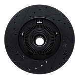 R1 Concepts 06-12 Ford Ranger (Mexico) Front Right Drilled & Slotted Black Brake Rotor by R1 Concepts RNC-633-92086R