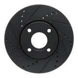 R1 Concepts 13-16 Ford Ecosport (Mexico) Front Left Drilled & Slotted Black Brake Rotor by R1 Concepts RNC-633-92087L