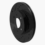 R1 Concepts 97-02 Peugeot 306 (Mexico) Front Left Drilled & Slotted Black Brake Rotor by R1 Concepts RNC-633-92089L
